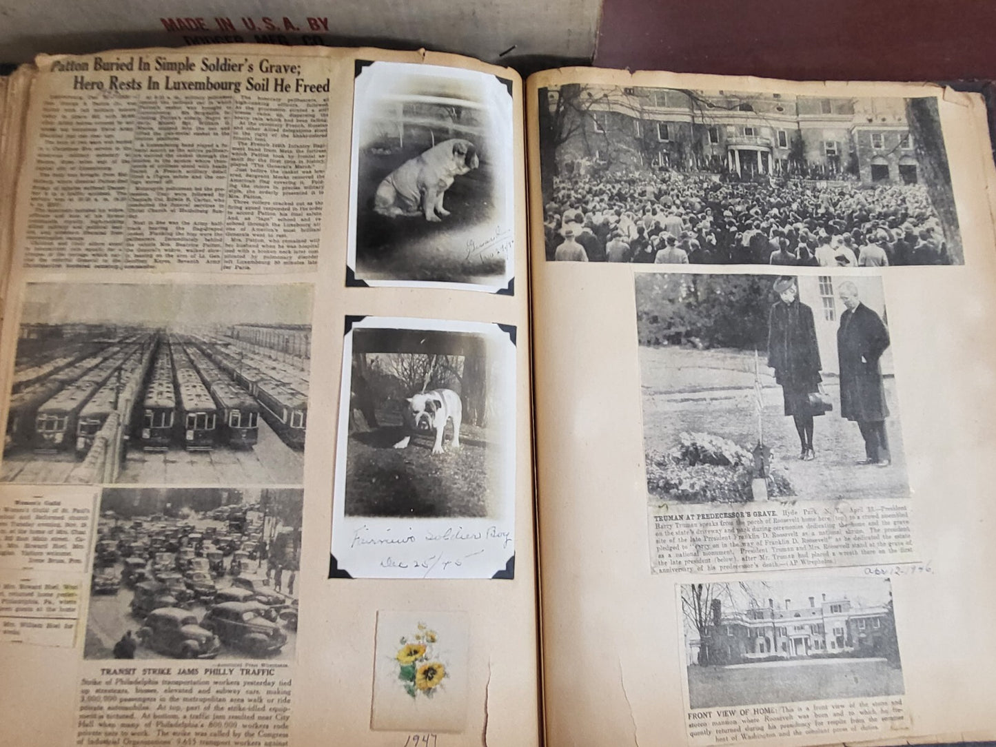 Vintage Scrapbook 1930-70s era National & Local News Personal Memorabilia* #2814