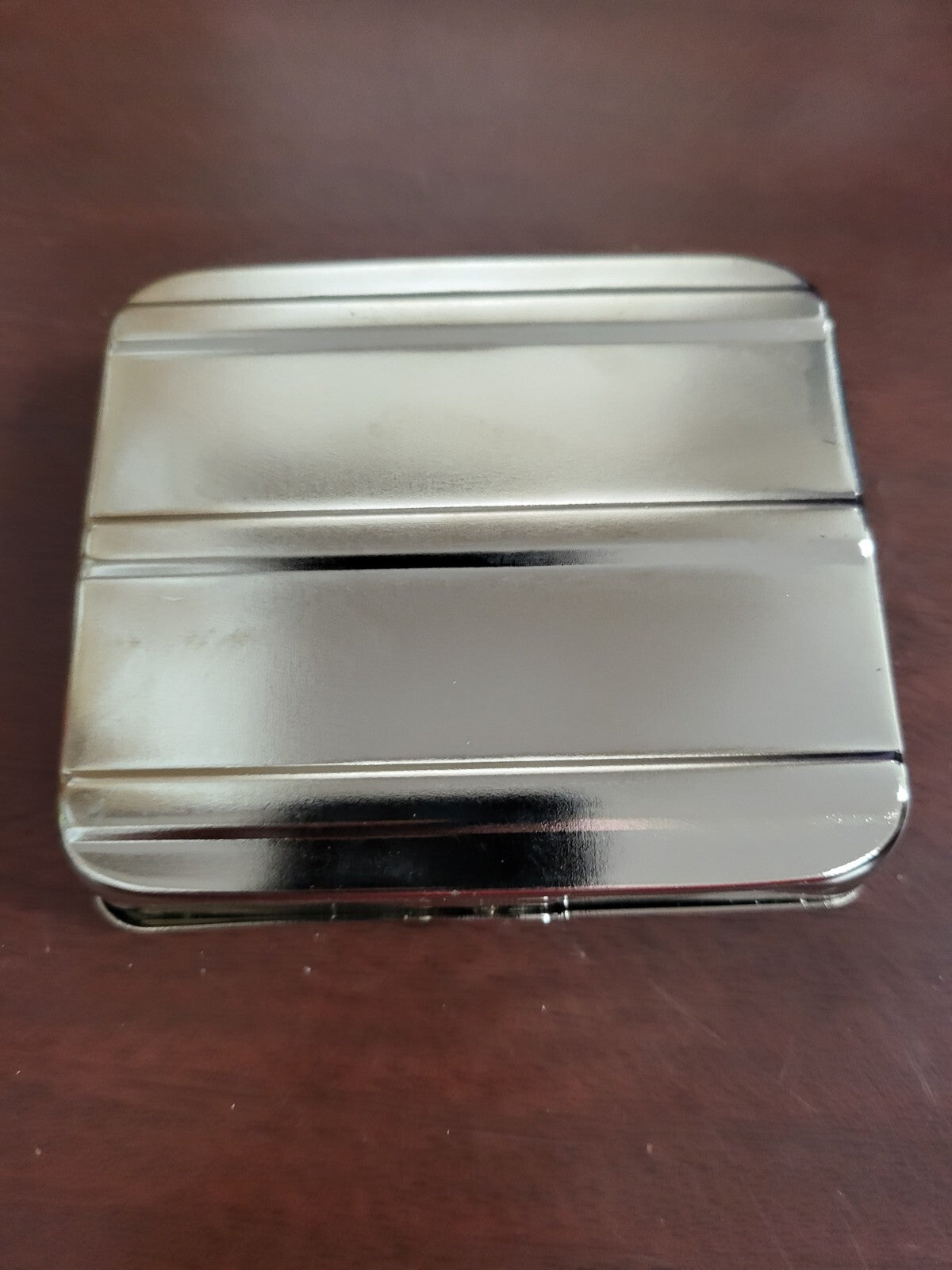 Silver Automatic Rolling Machine Tin Metal Smoke Tobacco Case Box Sunburst 420
