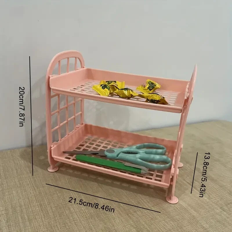 Double Layer Storage Rack Kitchen Counter Sink Pantry MORE 8.5 x 8 x 5.5" NIP