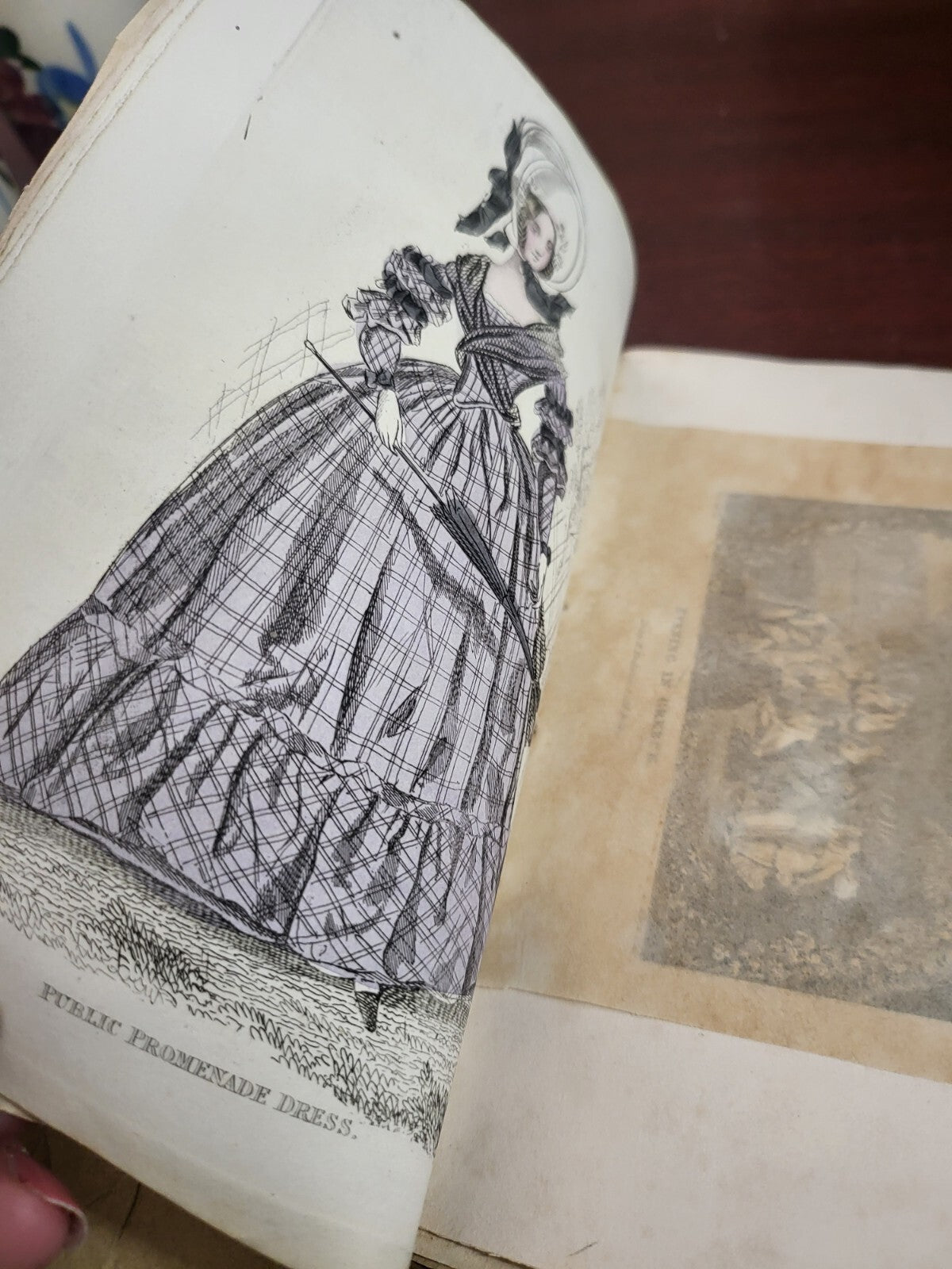 2 Antique Books Ladies' Cabinet of Fashion Music Romance July 1837 & April 1835