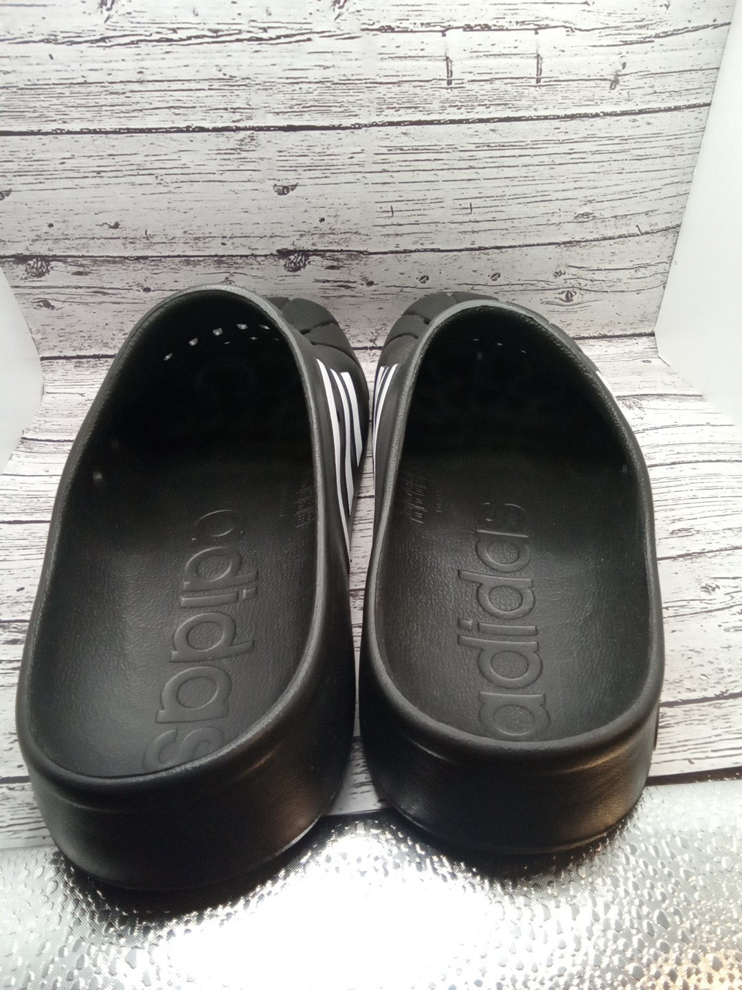 adidas Adilette Clog Black White Black Slip On GZ5886 Men's Sandals Mule
