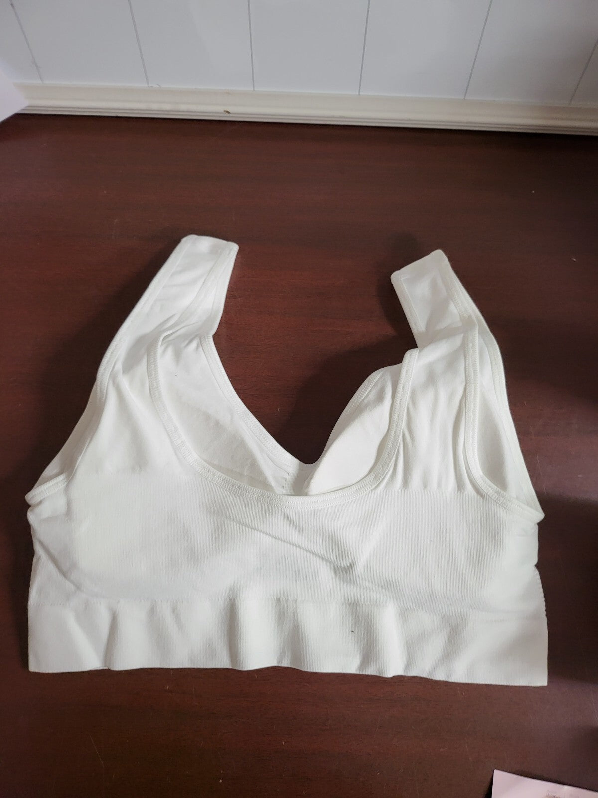 Genie Bra 3 Pack size 26B MEDIUM  Comfort Sports Bras  White - Removable Pads