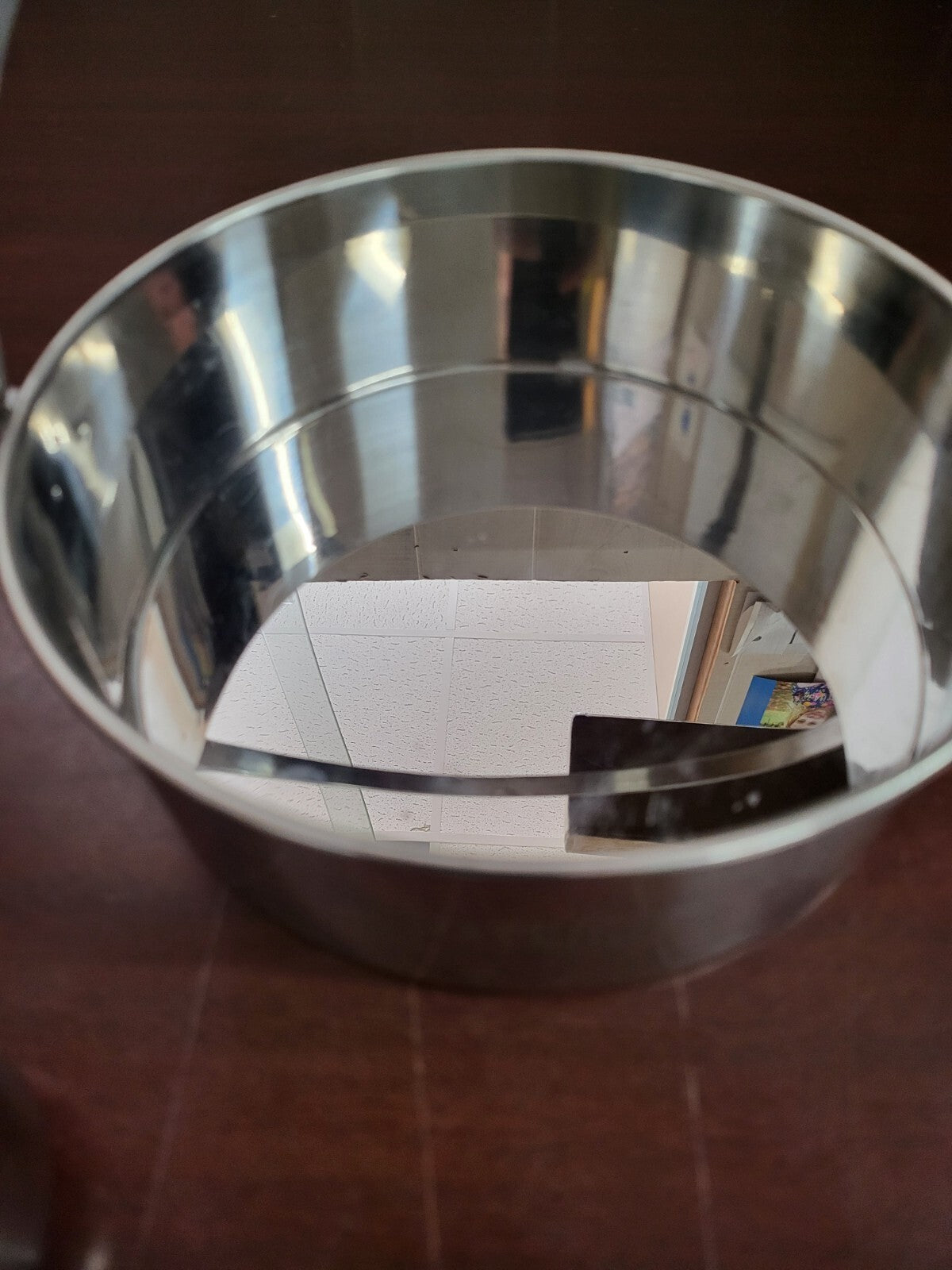 Hatrigo 9 pc Stainless Steel Cake Push Pan with 7 small cups & Handle 7"W x 2.5"