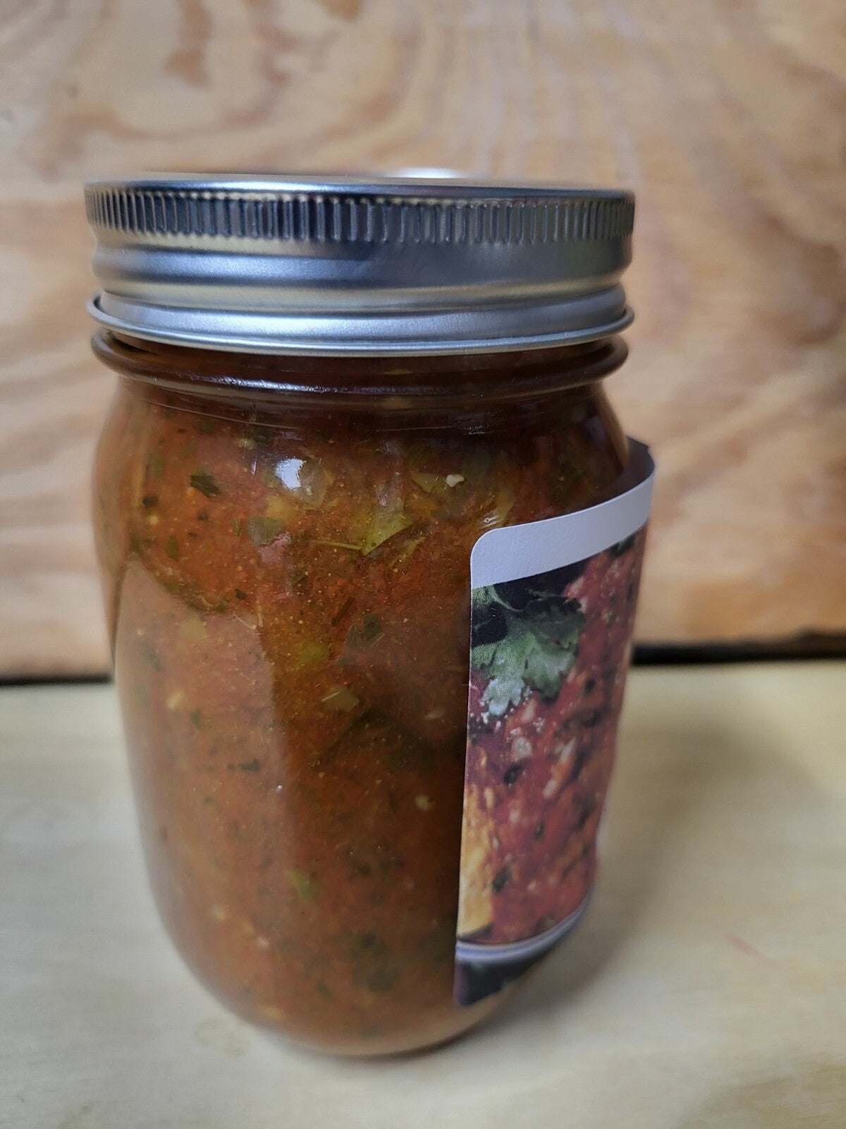Salsa 16oz Homegrown Homemade OHIO Medium Heat Glass Jar Organic Healthy