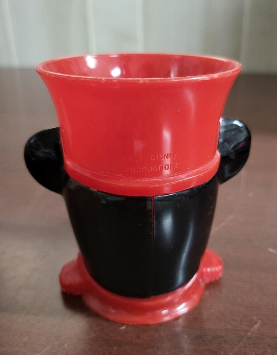 Vintage Disney 1950s Mickey Mouse Cup Club March Leader holographic eyes