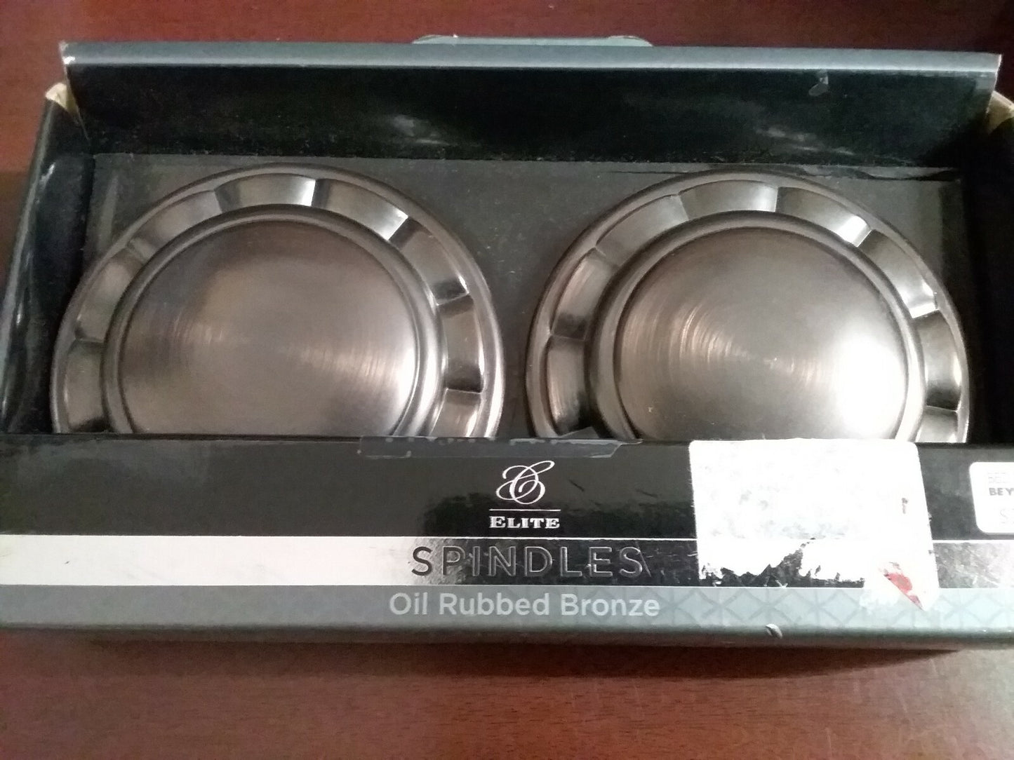 Cambria Elite Spindles Finials Oil Rubber Bronze Curtain Hardware Knobs 3.75"