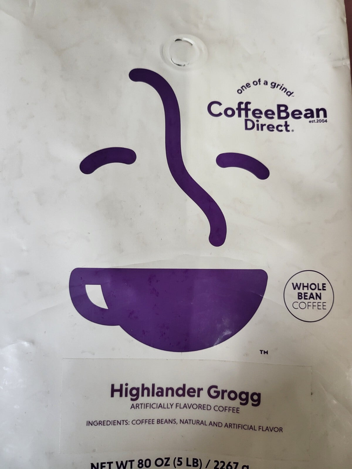 11oz Coffee Beans Highlander Grogg  Grog   Fresh Sealed in Reclosable Bag