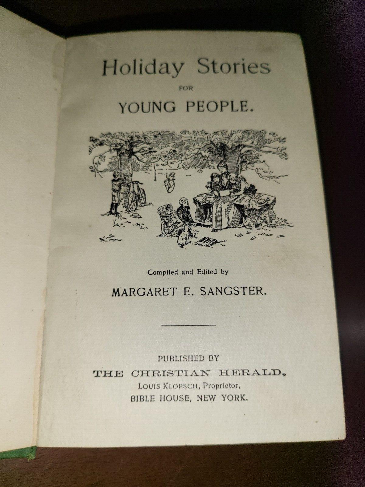 Book - Antique Holiday Stories For Young People 1896 By Louis Klopsch #2655