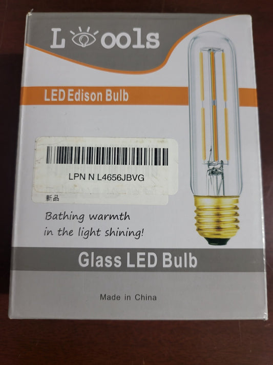 3 Glass LED Edison Bulb T10 T30  ~5 x 1.25" bulb