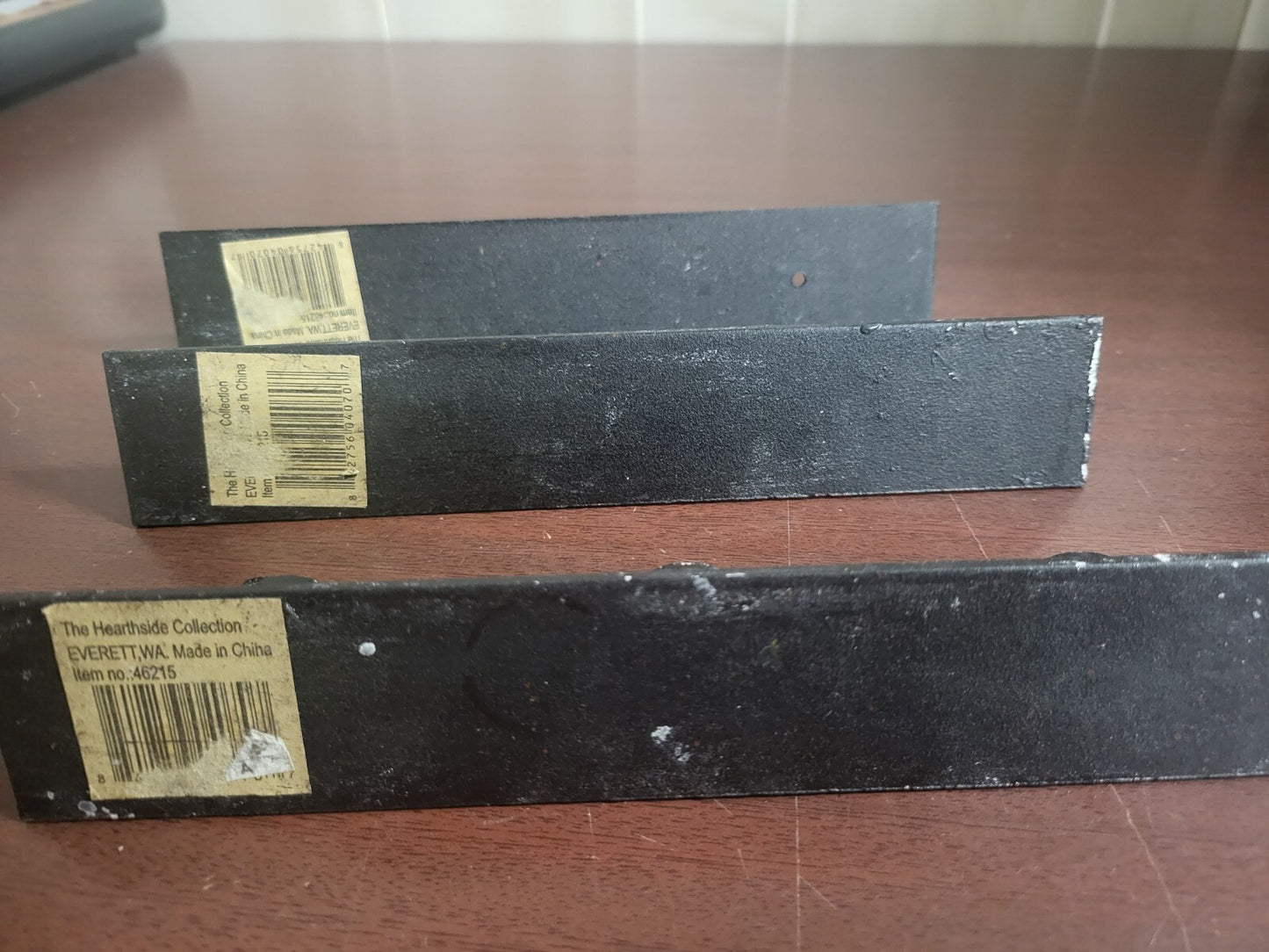 3 Iron Taper Candle  Holders 3 Holes ea 8.75 x 1.5 x 1"  Rusic Primitive