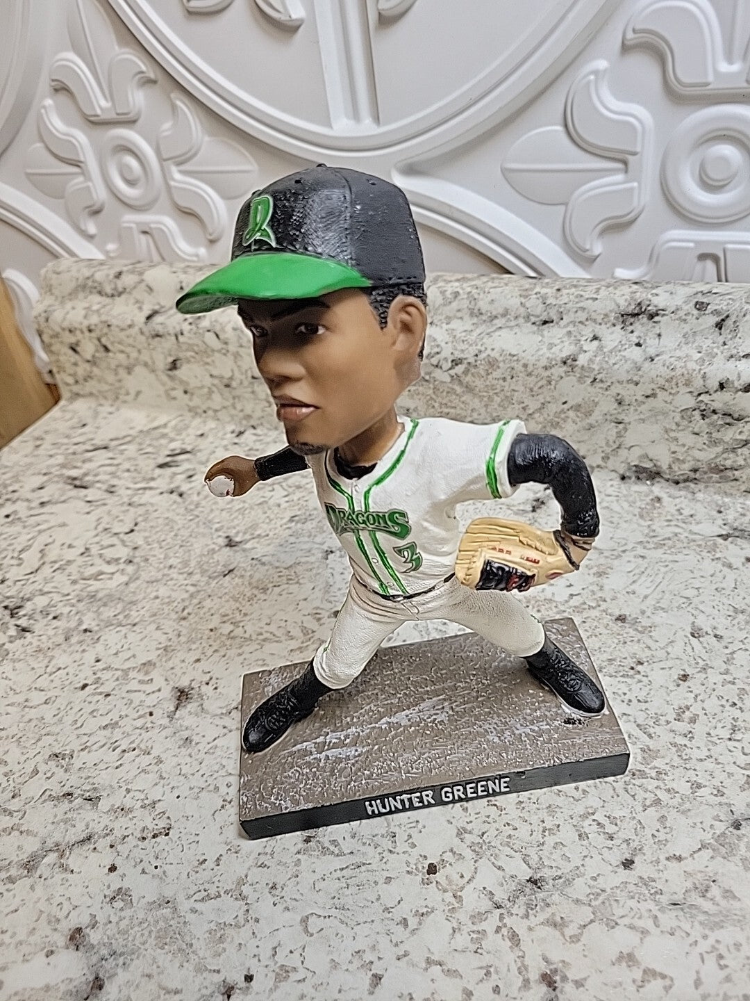 DAYTON DRAGONS MINOR LEAGUE BASEBALL - REDS - HUNTER GREENE BOBBLEHEAD - 2018