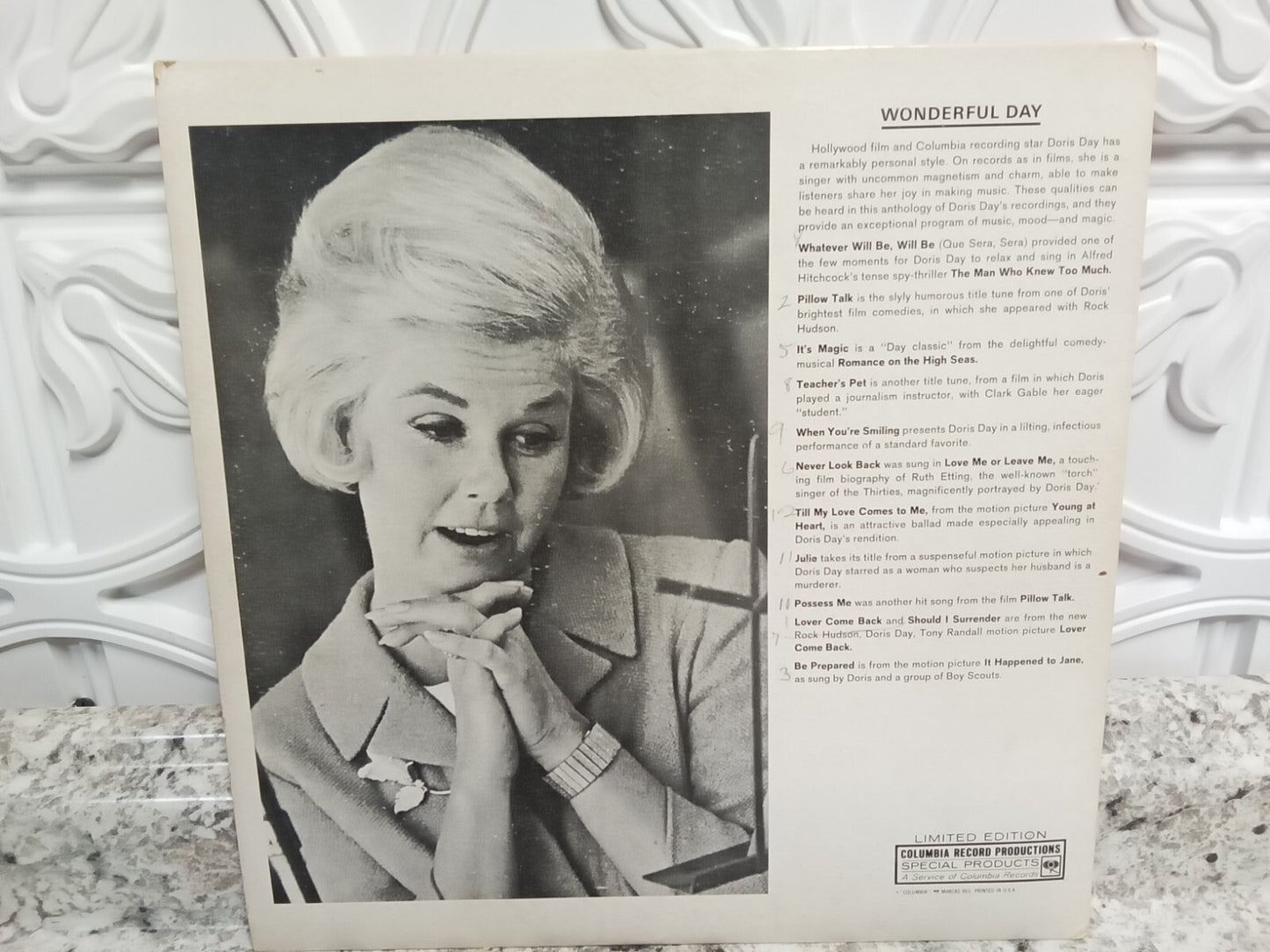 Wonderful Day by Doris Day LP Vinyl Record