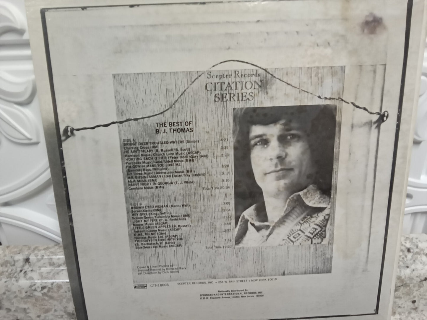 The Best of BJ Thomas Vinyl Record