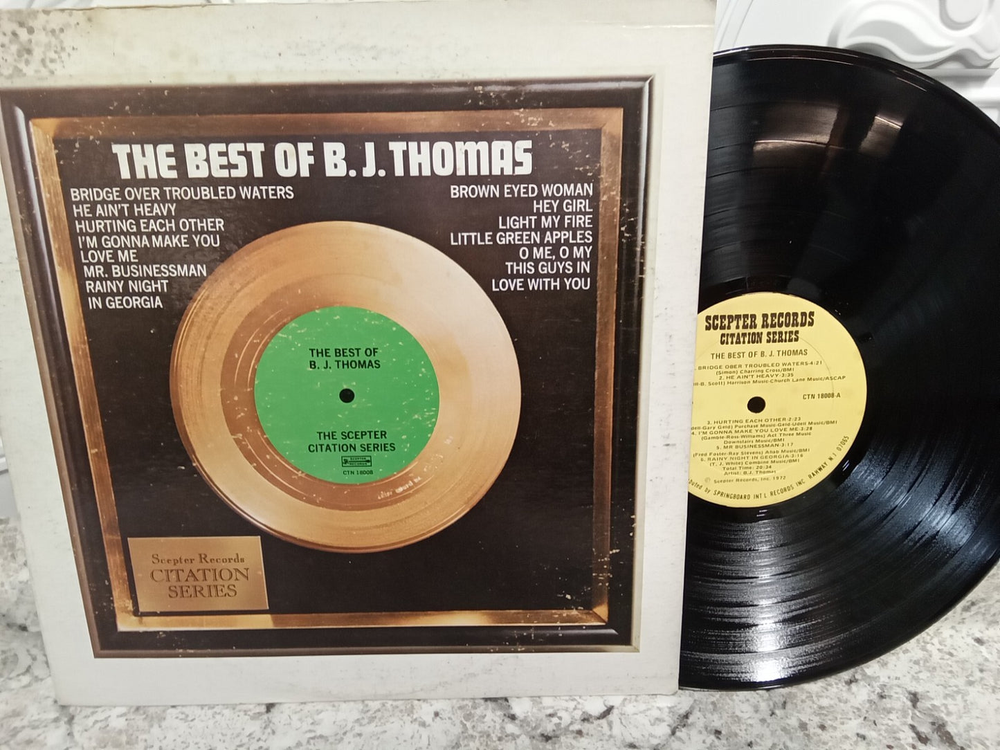 The Best of BJ Thomas Vinyl Record