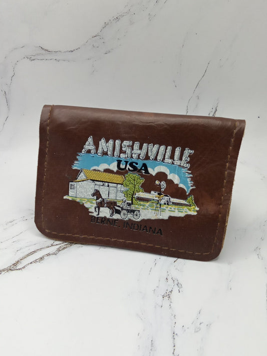 Amishville USA Berne Indian Change Keychain Wallet