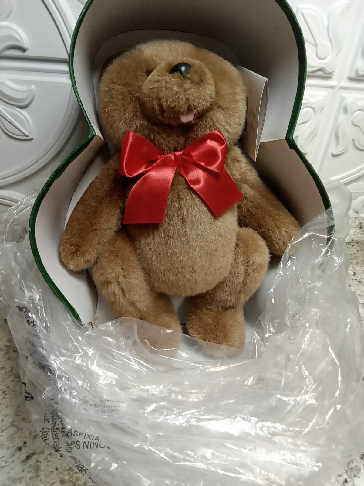 Holiday Workshop Teddy Bear In A Box