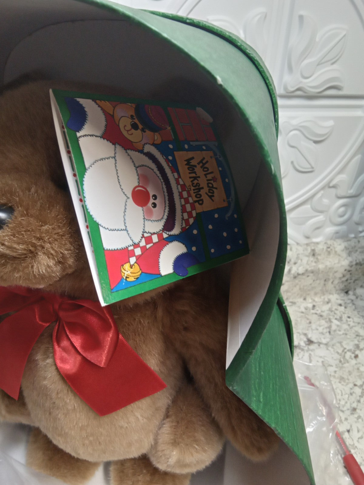 Holiday Workshop Teddy Bear In A Box