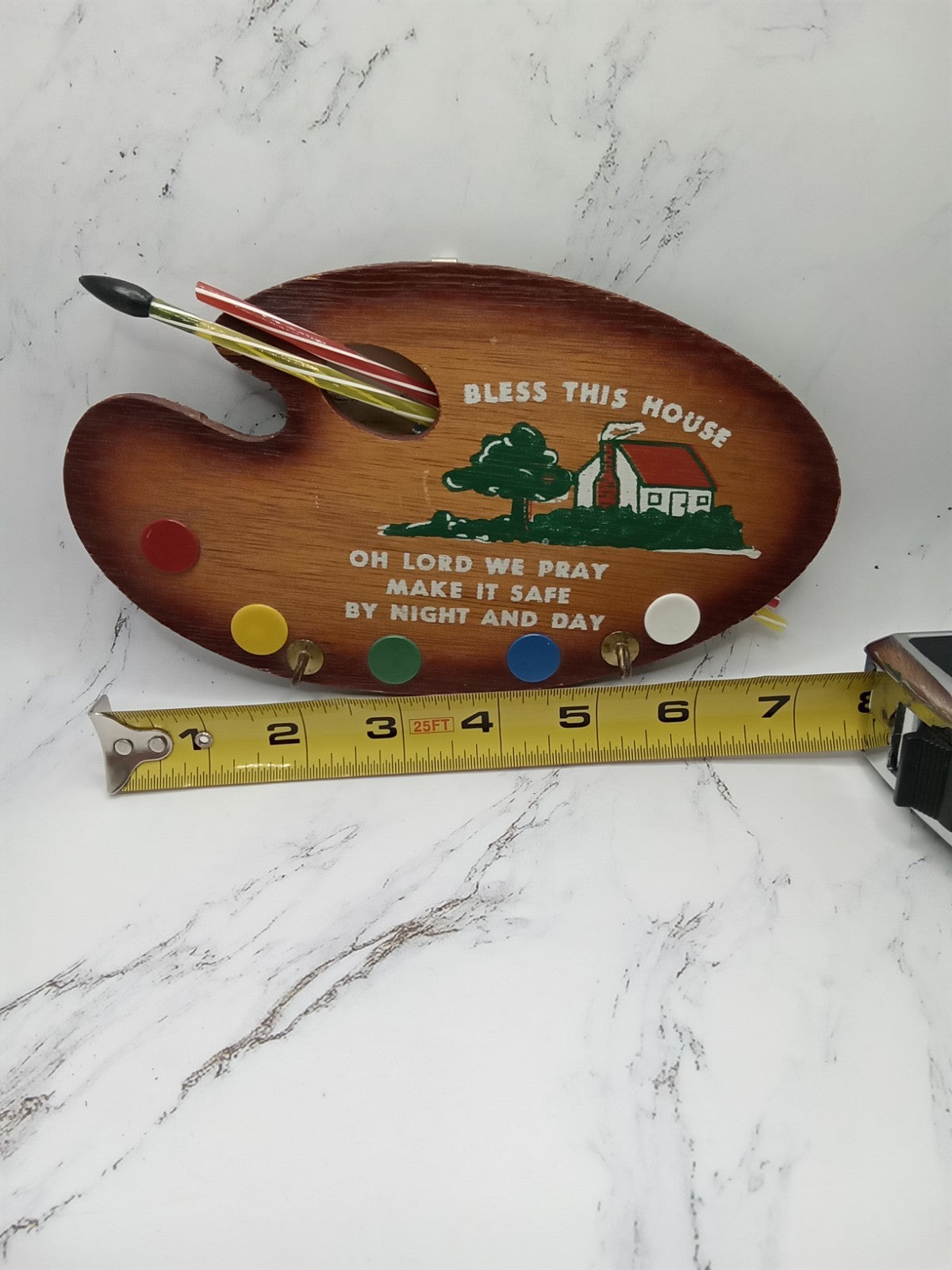 Paint Board Key Holder Bless This House Wall Key Holder