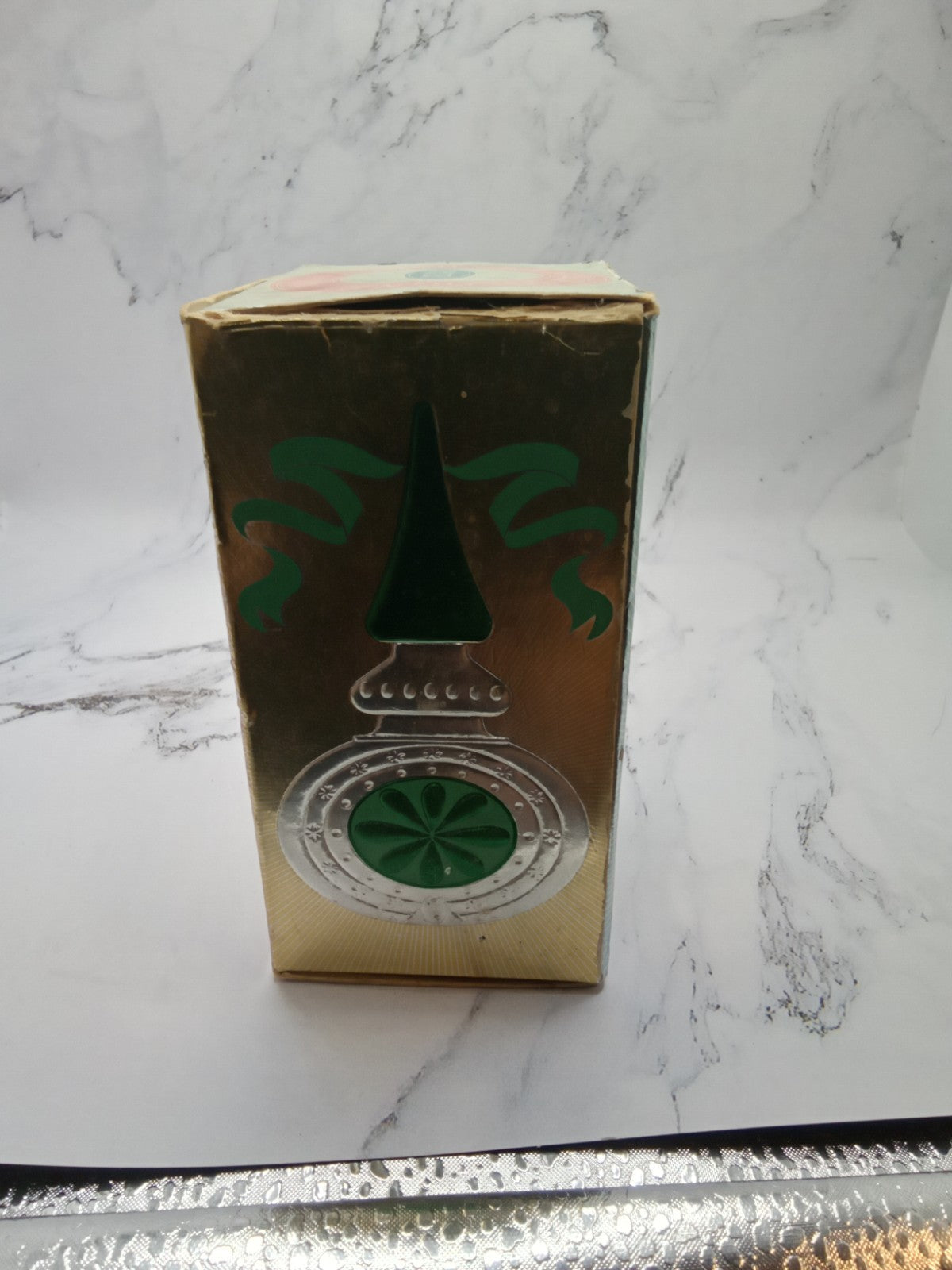 Avon Christmas Decoration Cologne Bottle Empty