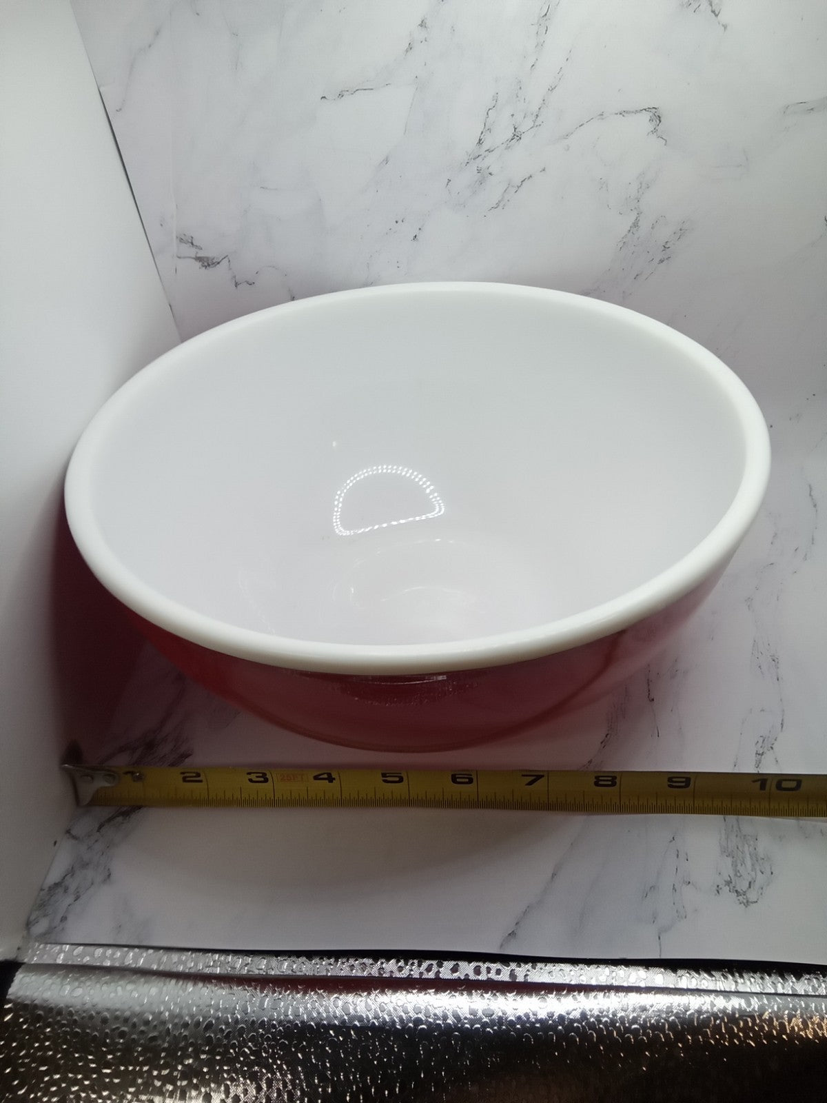 Red And White Popcorn Bowl Plastic