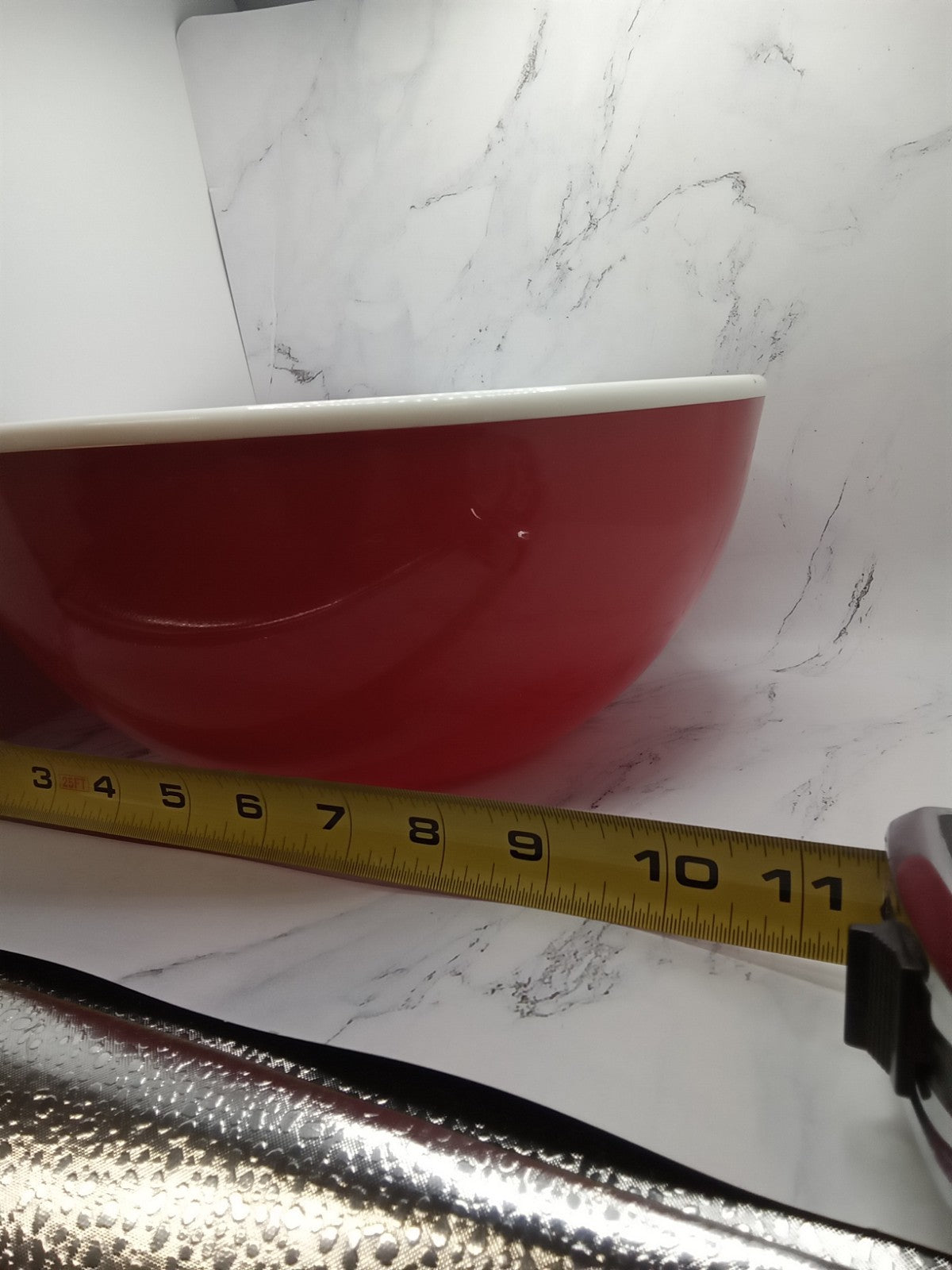 Red And White Popcorn Bowl Plastic