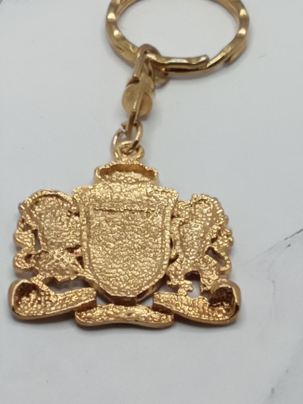 Trinity Broadcasting Network Keychain TBN Lions Shield Metal 1990s See Photos