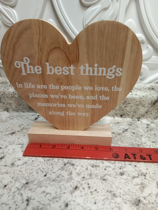 Home Decor Shelf Sitter Heart The Best Things