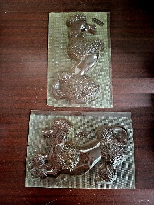 2 Candy Molds Poodle - Large ~ 12" Candy Making Crafting More