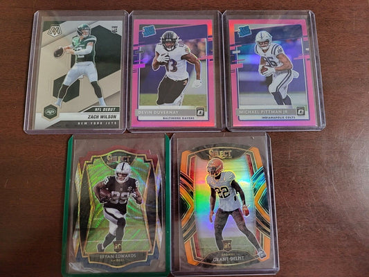 NFL Football Trading Card Lot of 5 Panini Don Russ *sleeved - see description