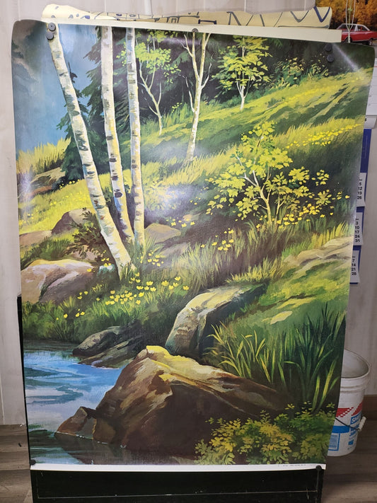 2 Vintage Lithographs C9405 Shepard DES #2 - 6 & 8 36W x 48"H ea Backdrop Photo