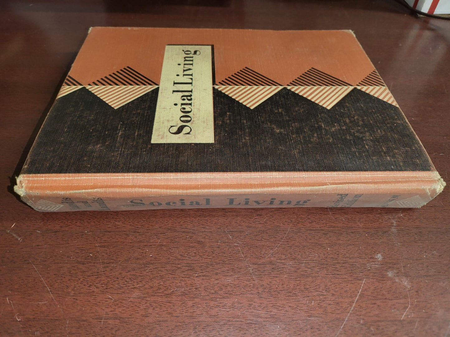 Book - Vintage  School Text Book - Social Living 1953 Paul H Landis Ginn  #2660