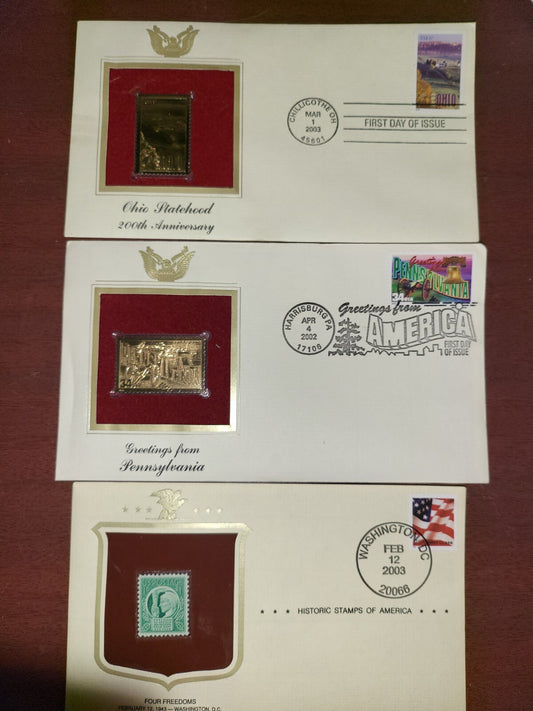 3 Collector Stamps NOS     in Original Envelopes #106  *see descr
