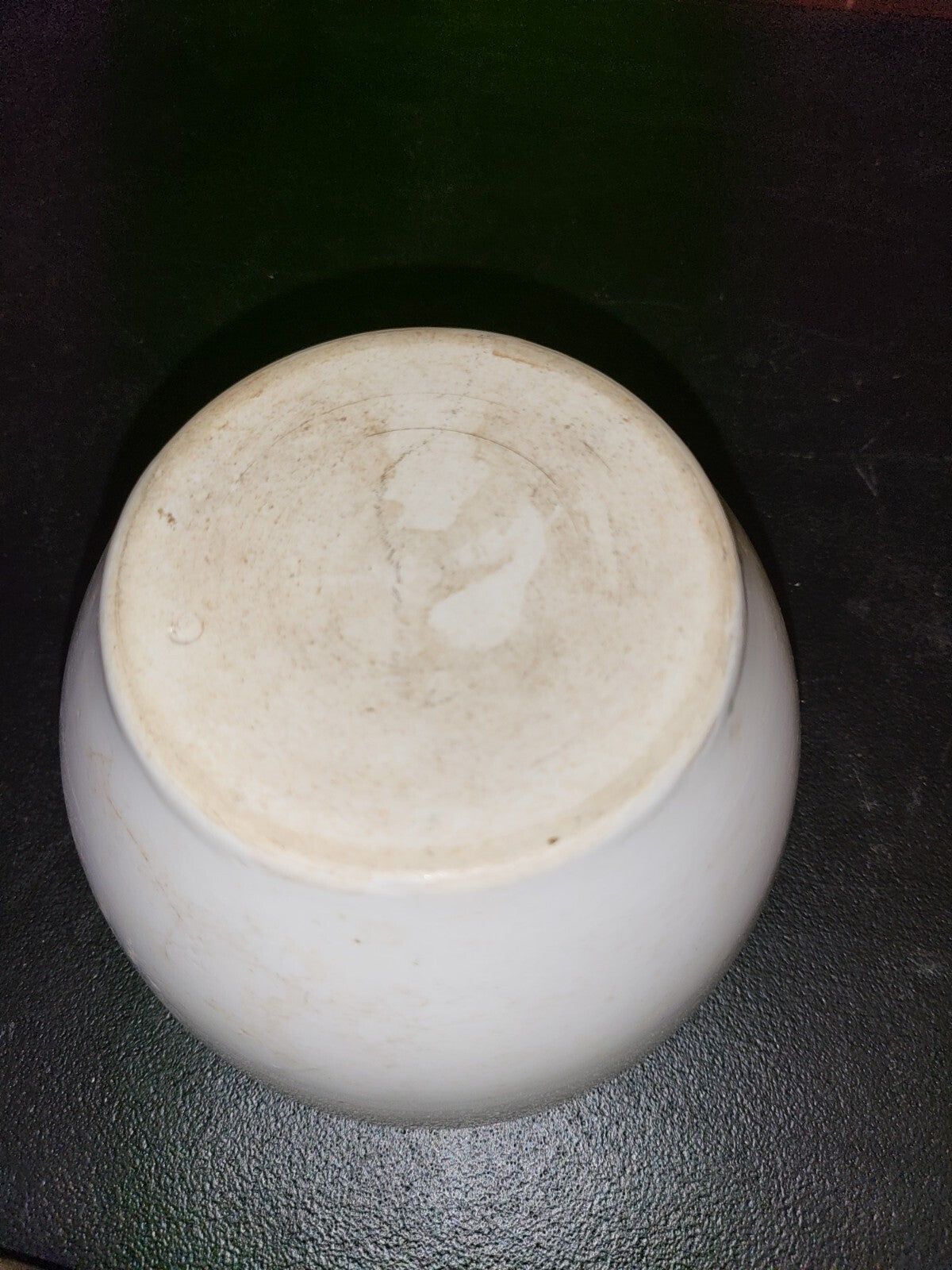 Figurine Vintage Mortar & Pestle 6" x 3.5"H  Pestle is 8.25"L  A3008