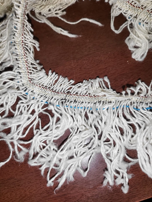 6 lb Tassle Fringe Material Ribbon 3"  Trim Sewing Fabric WHITE