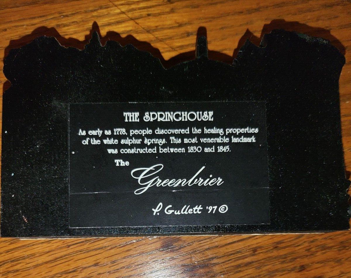 Wood Block Decor The Springhouse 3D Paper Layers The Greenbriar  Gullet 1997