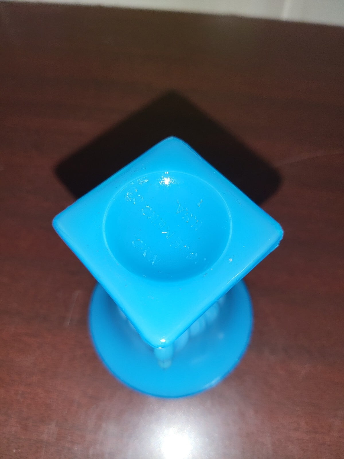 Vogue Opaque Blue Milk Glass Vase 3.25H x 2.75"W Urn Compote Vogue  #3076