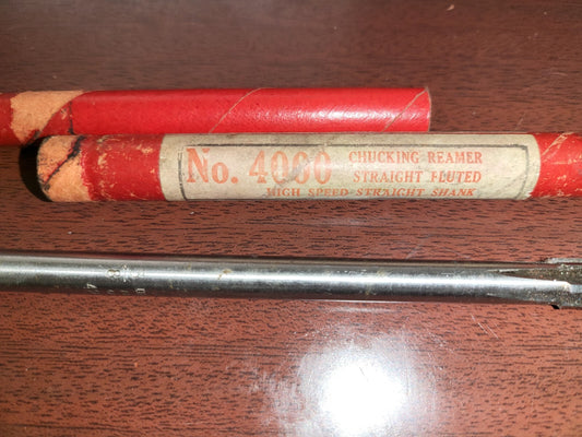 Cleveland No. 4000 3/8" .0375  6 Flute Reamer Straight Shank