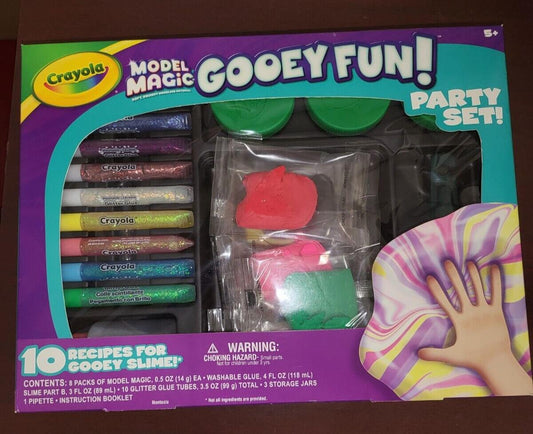 Crayola Model  Magic Gooey Fun! Party Set Slime Kit Age 5+