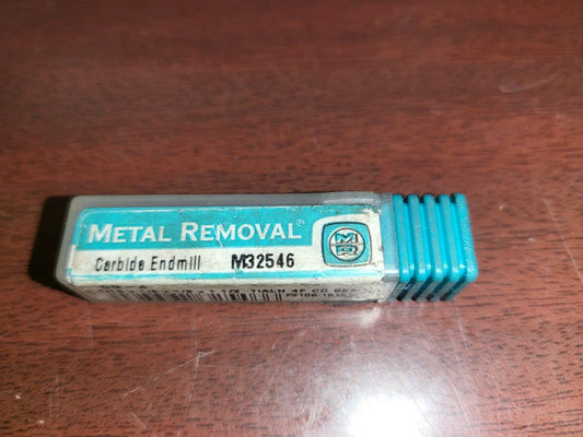 Carbide End Mill M32546 CQ-4  1/16 x 1/8 x 1/8 x 1 1/2  Machining Metal Removal