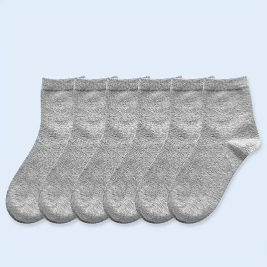6 pair Ladies Bamboo Ankle Socks Soft Lightweight Breathable  GRAY