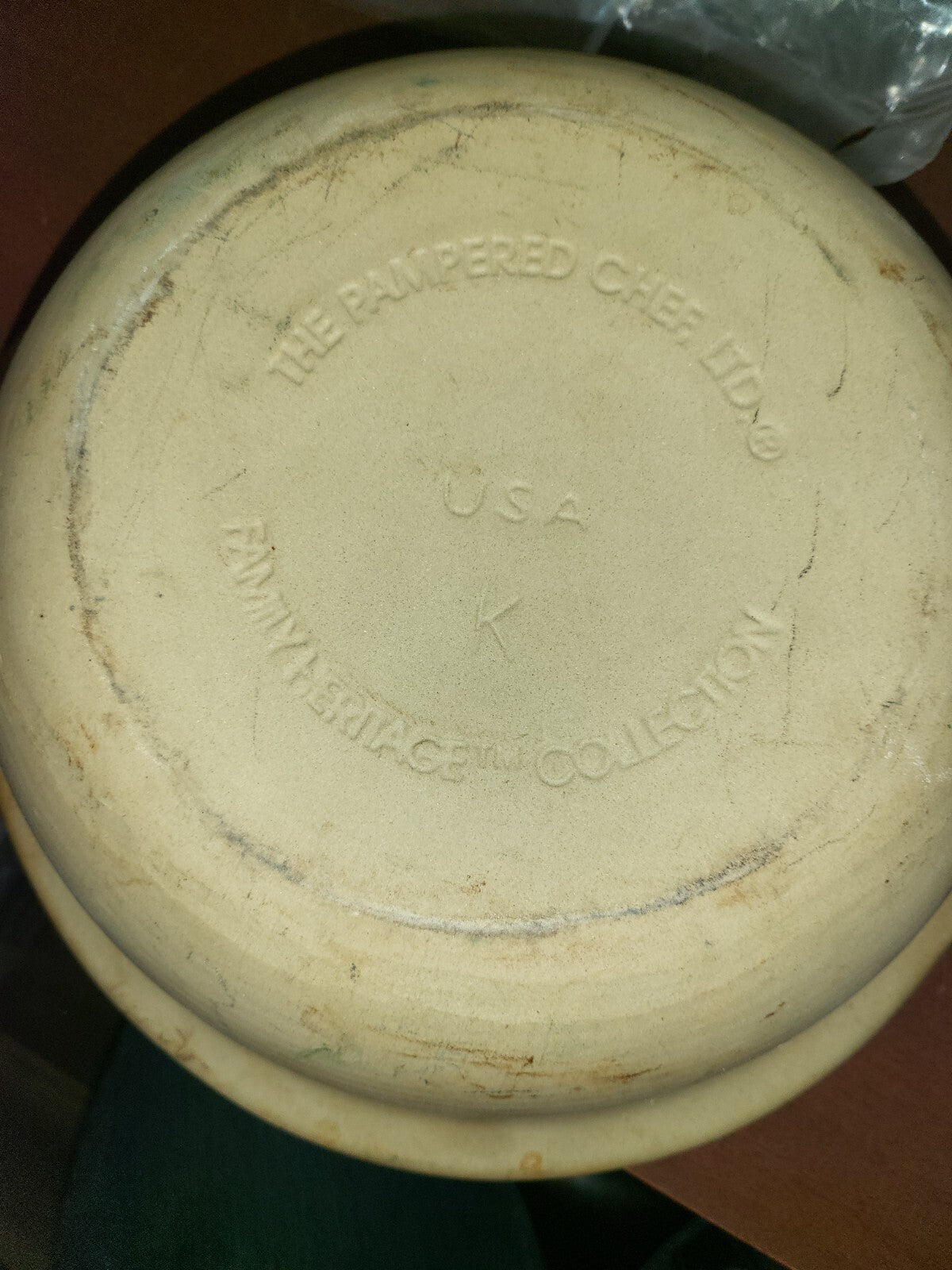 Pampered Chef ~ Stoneware Bakeware Family Heritage Collection Large Deep Dish *