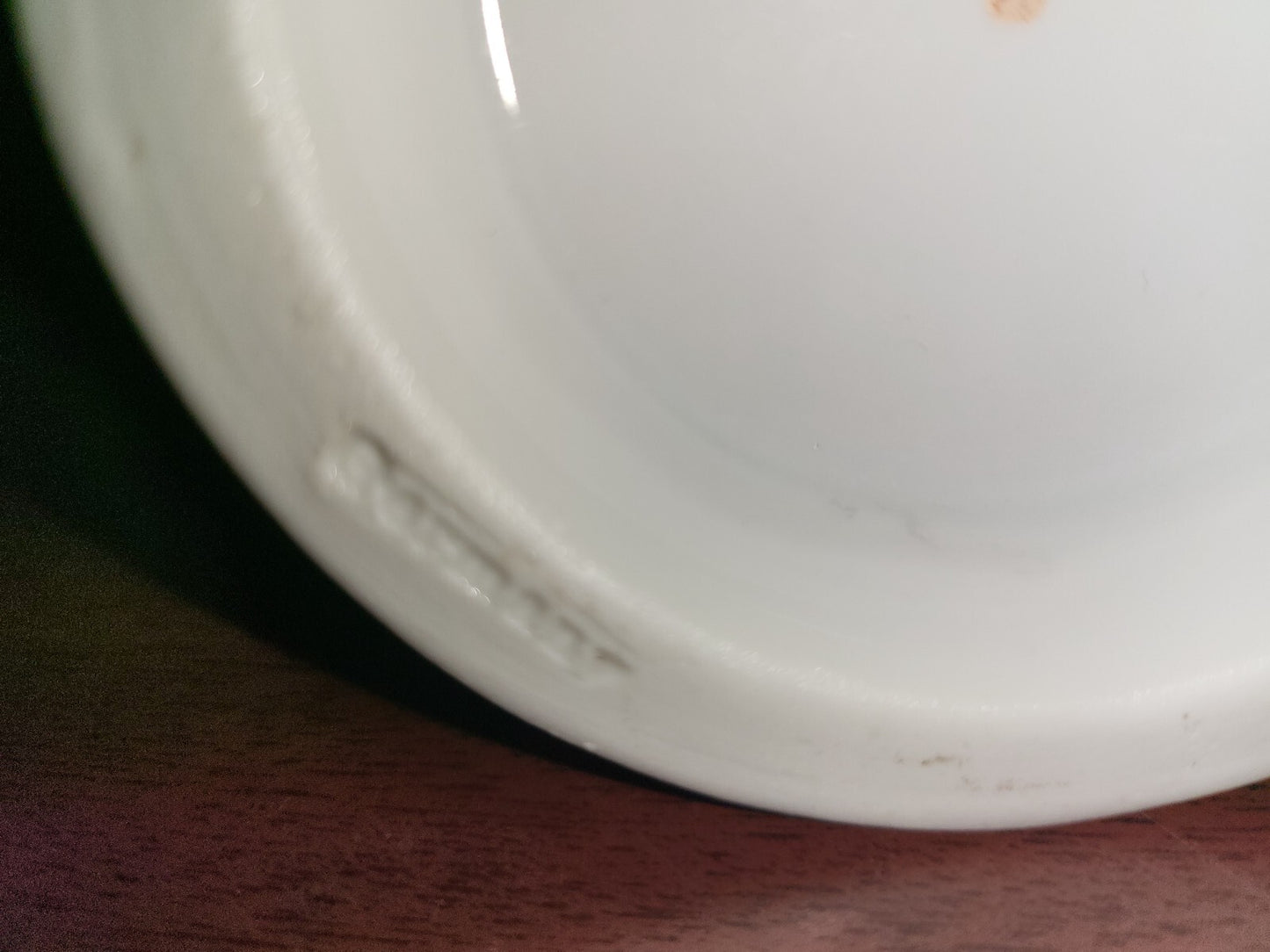 Coffee Mug Cup Made In Germany 3.75H x 3.5"W White Ceramic with Gold Trim