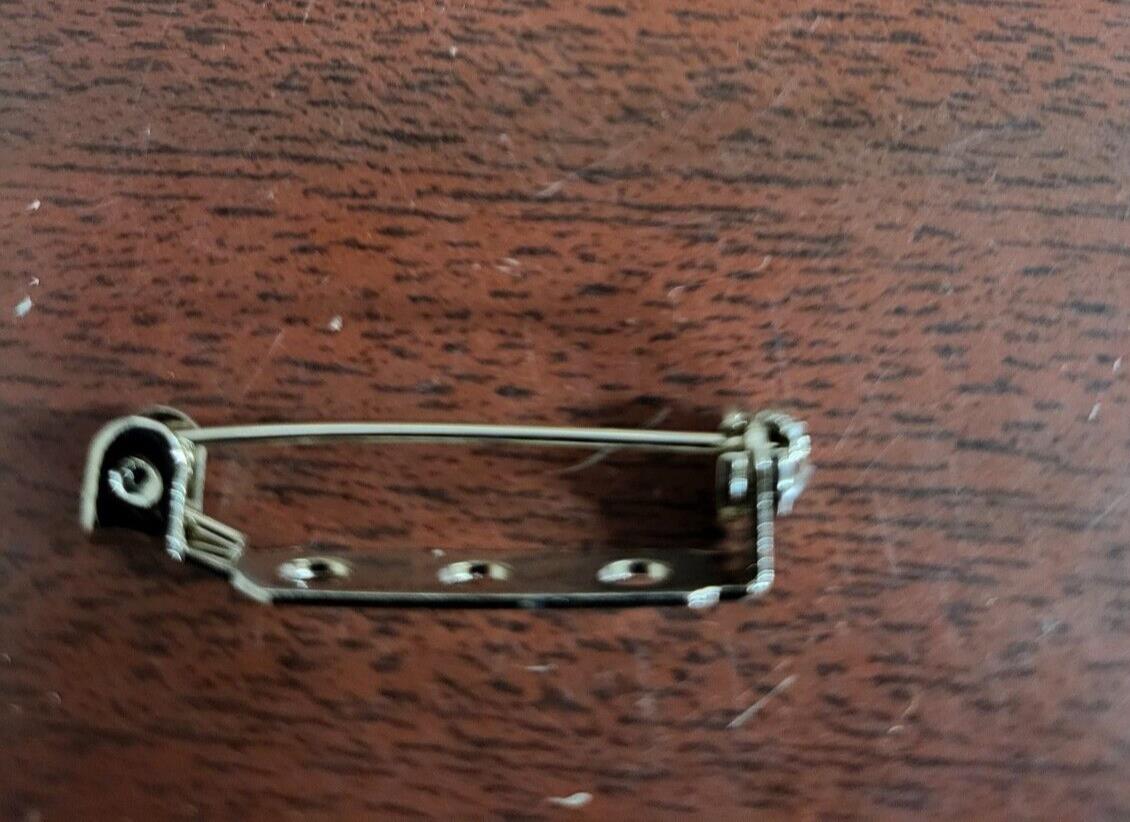 100 Pin Backs Safety Clasp 1" Silver DIY Craft Craft Button Brooch Name Badge