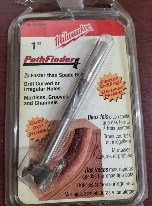 Milwaukee 1" Pathfinder Hole Saw Drill Bit Cuts up to 90° Damaged Package