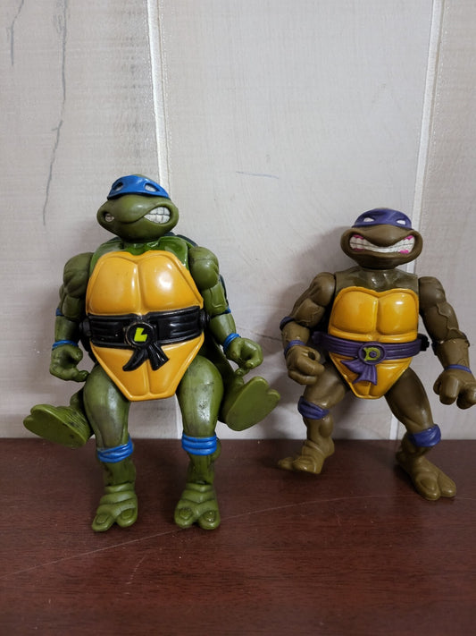 Teenage Mutant Ninja Turtles Action Figures 1992 Leonardo With Shell +1 *read pl
