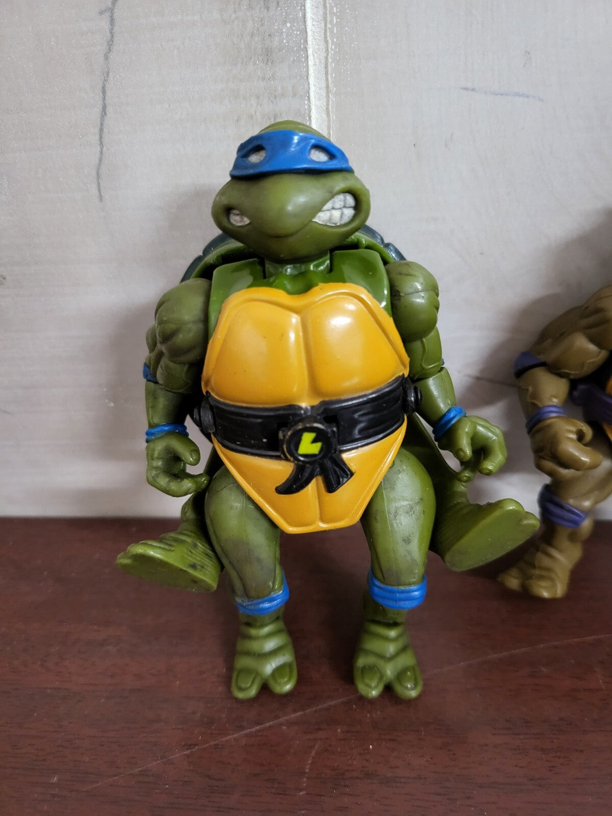 Teenage Mutant Ninja Turtles Action Figures 1992 Leonardo With Shell +1 *read pl