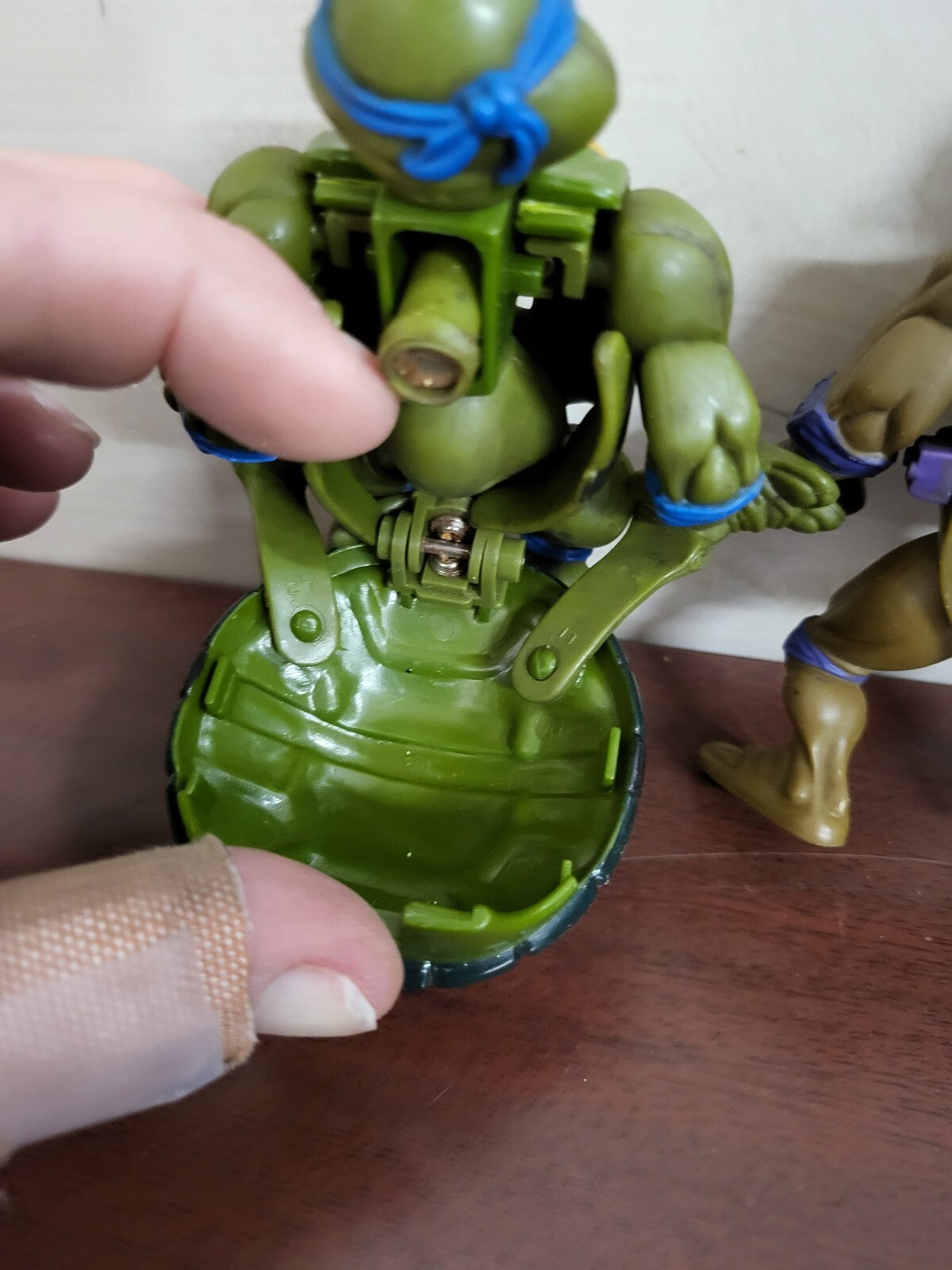 Teenage Mutant Ninja Turtles Action Figures 1992 Leonardo With Shell +1 *read pl