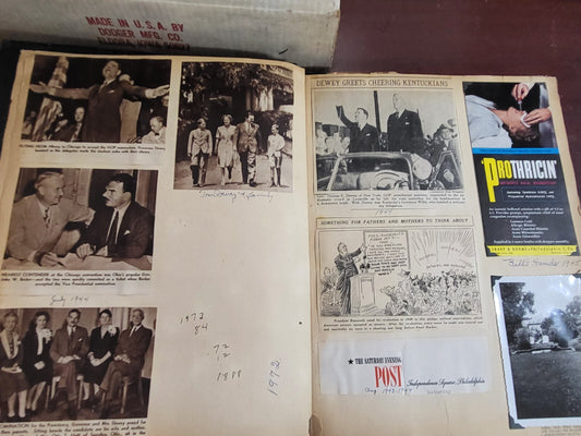 Vintage Scrapbook 1930-70s era National & Local News Personal Memorabilia* #2814