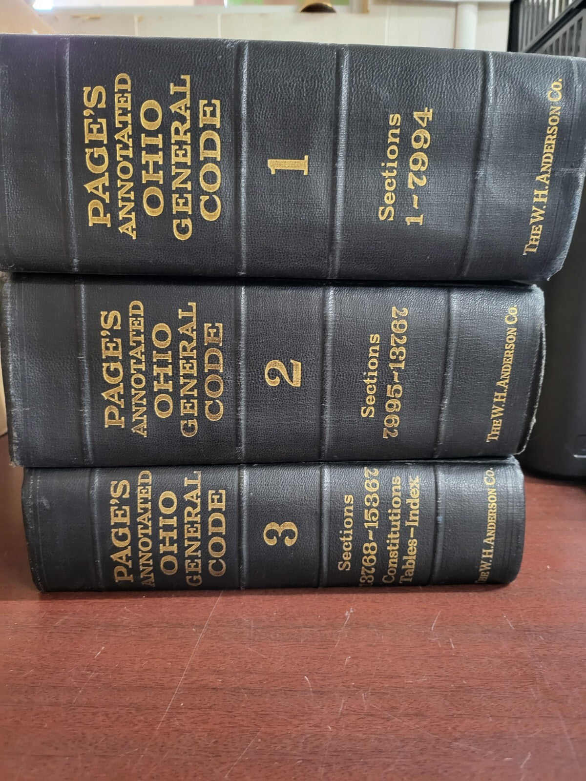 Book Set - Page's Annotated Ohio General Code 1926 ~ 3 Volumes #2869