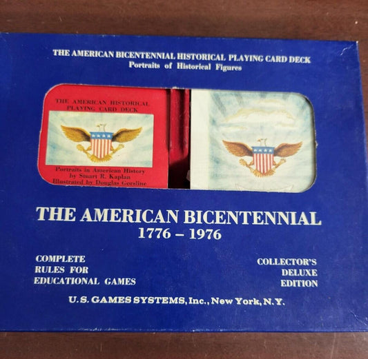 Vintage Playing Cards The American Bicentennial Portraits of Historical Figures